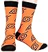 Naruto Shippuden Socks Uchiha Akatsuki Uzumaki Clan Hidden Village Logo 5 Pack Adult Crew Socks