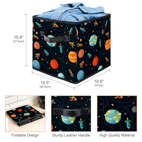 Cube de rangement jouets fusée pour optimiser la chambre - 4