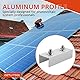 GETLITOOL C Profilverbinder für PV Schienen 40x40mm, 10x Photovoltaik Montage Set C-Verbinder, Schienenverbinder aus Alu 45x32x120mm für PV Solaranlage(10Pcs&silber)