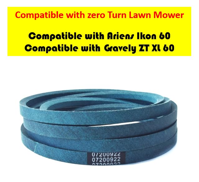 OYSTERBOY 07200922 Drive V-Belt Replacement Compatible with Ariens Ikon 60 Gravely ZT XL 60 Zero Turn Lawn Mower with a 60in Deck