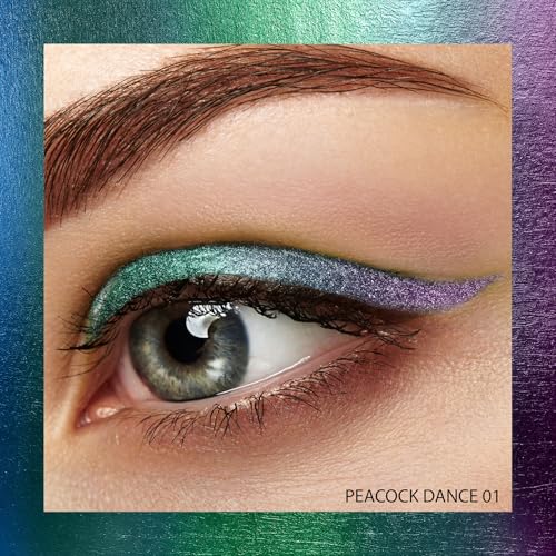 Image of FACES CANADA Magneteyes Pro Holographic Eyeliner - Peacock Dance 02, 0.25g | Multichrome /Duochrome Eyeliner | Metallic & Shimmer Finish | Longlasting | Waterproof & Smudgeproof