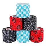 Paws & Patch 6er-Set selbsthaftende Verbände für Haustiere, 5cm x 4,5m, kohäsive Bandagen für Hunde, Katzen, Pferde, versch. Muster und Motive, Tierverband, Fixierbinden, Pet Vet Wrap, Tapes Paws & Patch 6er-Set selbsthaftende Verbände für Haustiere, 5cm x 4,5m, kohäsive Bandagen für Hunde, Katzen, Pferde, versch. Muster und Motive, Tierverband, Fixierbinden, Pet Vet Wrap, Tapes