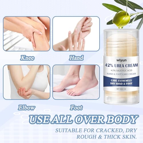 Urea Fusscreme,2 Stück Fußcreme Trockene Füße,Fusscreme Sehr Trockene Füsse,Fußpflegecreme Lindert,Feuchtigkeitsspendende und Anti-Riss-Fußcreme,Lindert Extrem Trockene und Rissige Füße – Bild 3