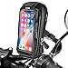 BTNEEU Support Téléphone Moto Etanche 360°Rotatable Support Smartphone Moto Rétroviseur avec Housse de Pluie, Support Telephone Scooter Compatible avec Smartphone jusqu'à 6,5"