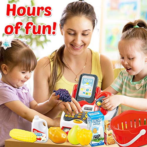 image for Cheffun Toy Cash Register for Kids - Kids Cash Register with Scanner ,