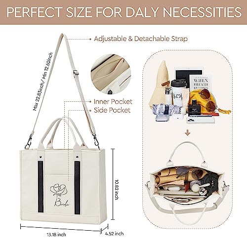 Image of AW BRIDAL Mrs Bride Canvas Tote Bag - Bridal Shower Gifts for Bride to Be