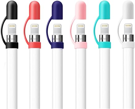 Fudda Silicone Cap Holder for Apple Pencil - Protective Cover & Tether Accessories Compatible with New iPad, iPad Pro, iPad Air, iPad Mini Pencil