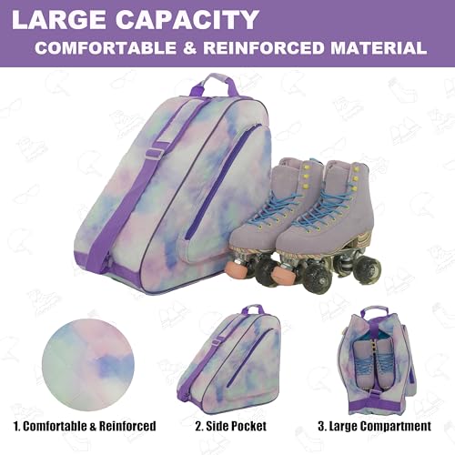Image of HEXIFUL Skate Bag for Ice, Inline, Roller & Quad Skates - Kids & Adults