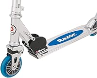 Vista 4 de Razor A2 Kick Scooter for Kids – Wheelie Bar, Foldable, Lightweight, Front Vibration Reducing System, Adjustable Height Handlebars