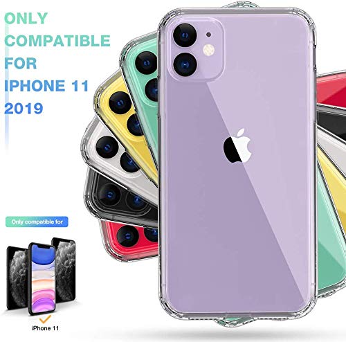 Mkeke Compatible For Iphone 11 Case, Clear Shock Absorption Bumpers Cases For 6.1 Inch #TOP2