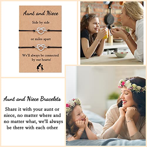 Aunt and Niece Matching Bracelets Auntie Niece Jewelry Aunt Gifts from Niece Birthday Gifts2