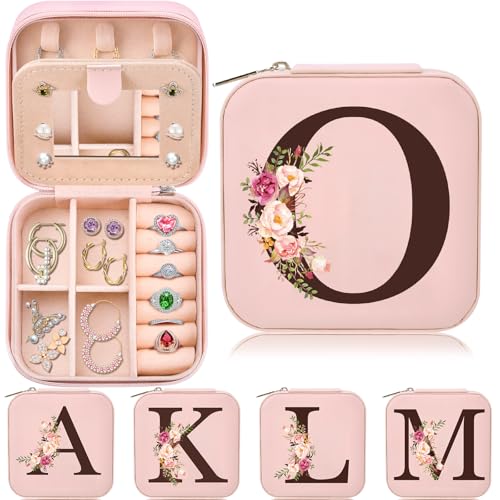 Travel Jewelry Case Box Organizer, Personalized Gifts for Women Wife Mom