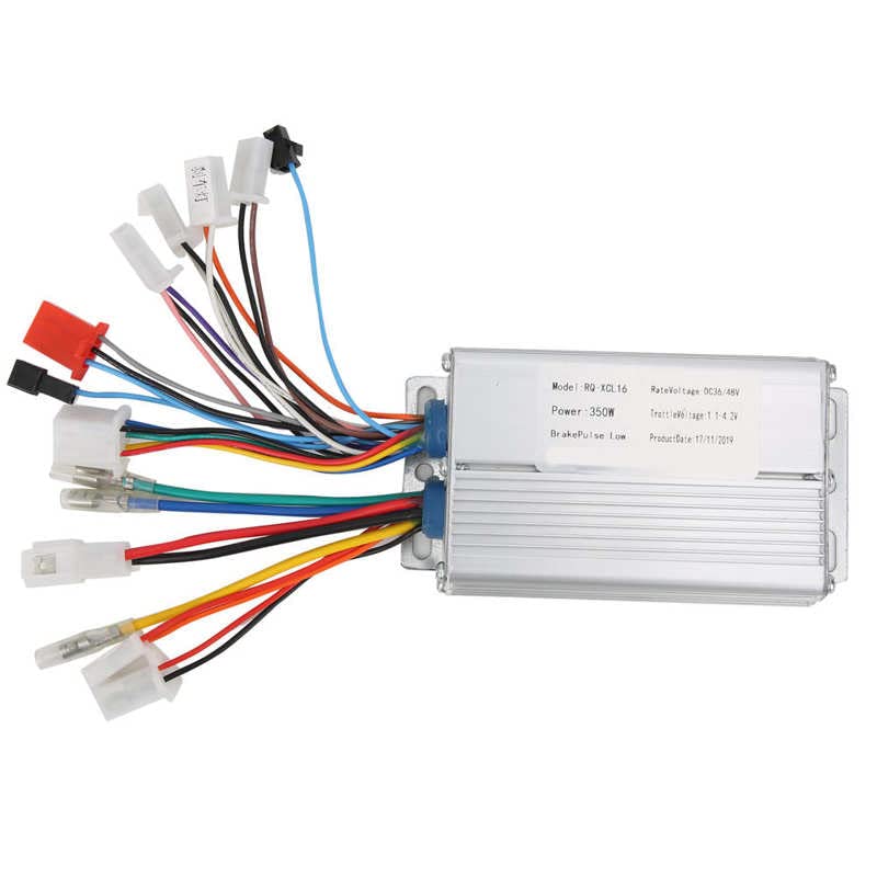 Regulador Patinete Electrico 3 6V 48V 350W Controlador de bicicleta eléctrica sin escobillas Apreta del acelerador universal Número de controlador sin escobillas Agarra del acelerador del acelerador C