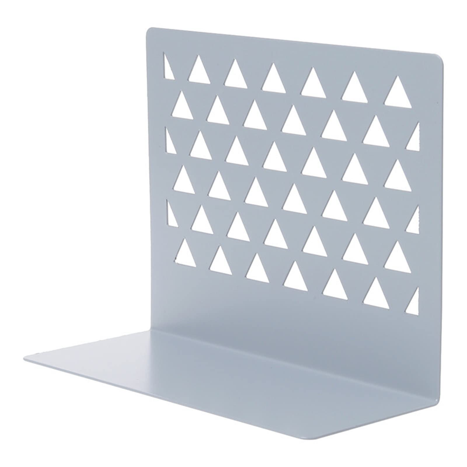 Fermalibri da scrivania in metallo, elegante supporto e mensola per la casa e l'ufficio, disponibile in viola e grigio