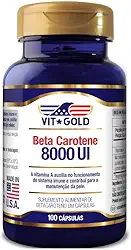 Vitamina A Beta Caroteno 8000 UI Vitgold 100 capsulas