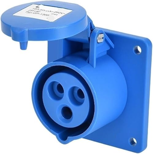 1pc �H�Ɨp�h���v���O����у\�P�b�g�R�l�N�^ - �O�� 3 �R�A 4P5 �� 16A/32A IP44 ��h��(3p32a Dark Straight Seat Gp)