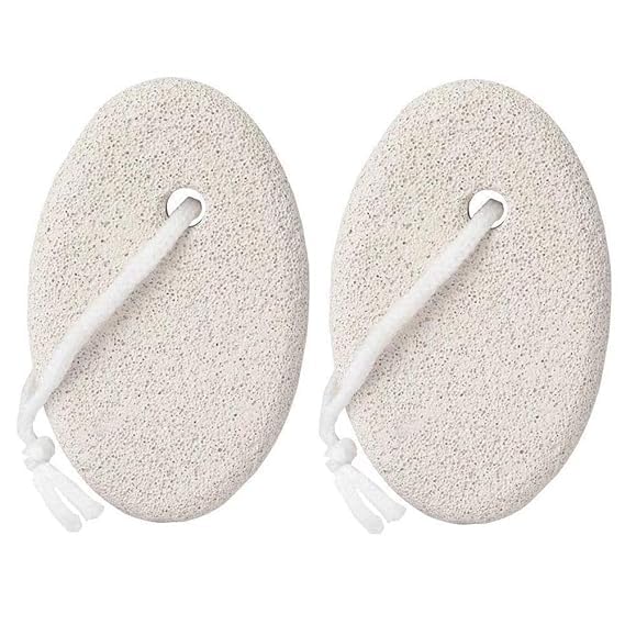 BANIRA Oval Shaped Pumice Stone for Men, Women, Remove Callus from Foot White (OVAL, 2pcs)-image-34