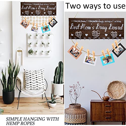 Gifts For Mom Brag Board Family Birthday Calendar Board Wall Hanging Decor For Diy Birthday Christmas Present #TOP5