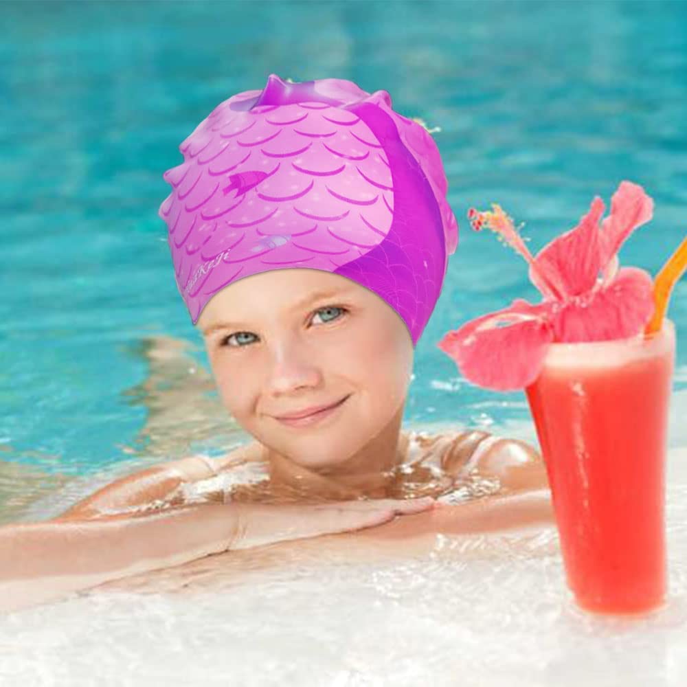 Video su Qual è Cappuccio da nuoto in silicone personalizzato con stampa, cappello da nuoto alla moda con logo del marchio per ragazzi e ragazze