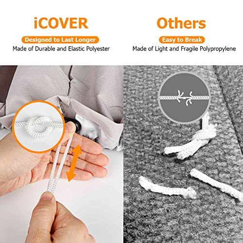 Icover Outboard Motor Cover Heavy Duty 600D Waterproof Motor Hood Cover, 23" Dx13.5 Wx16.5 H #TOP5