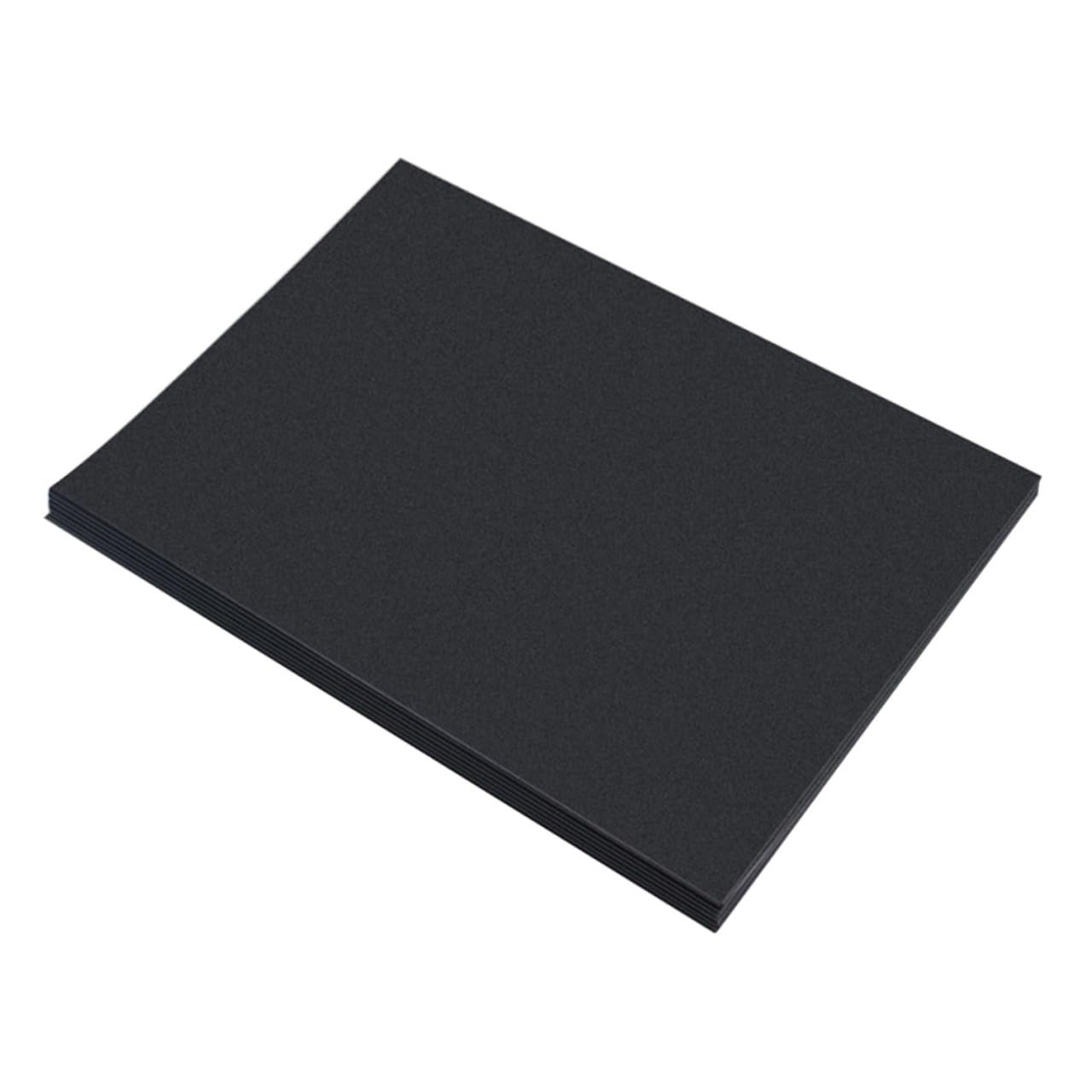 DOITOOL 100 Stück A4 Dickes Schwarzes Papier Glatte Oberfläche Einfach zu Schneiden 150gsm Kraftpapier für Geschäftskarten und Grußkartenherstellung