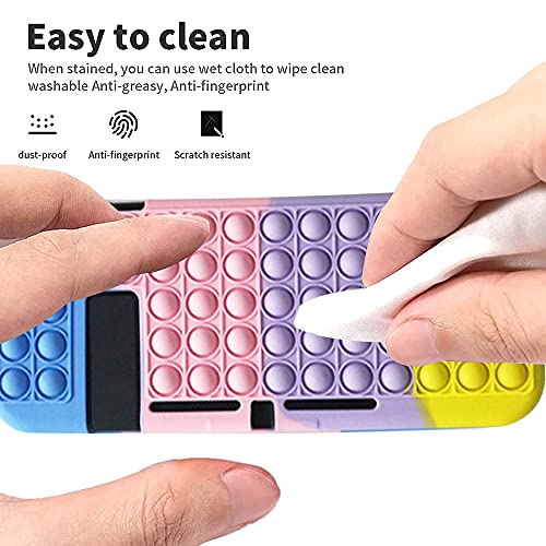 Capa protetora para Nintendo Switch Lite, Relieve Stress Push Pop Bubble Sensorial Toy Design, Capa