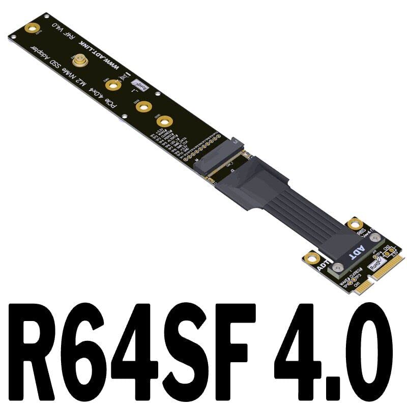 Câble R64SF PCIe 4.0 mini PCIE vers M.2 M KEY haut débit