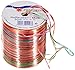Produktbild PRÄSENT RAFFIA PEARL-Multicolour Bastband rot / magenta / grün, 50 m metallic Dekoband für Präsente, zum Verzieren & Basteln, Geschenkband für feierliche Anlässe