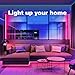 KSIPZE 200ft (2 Rolls of 100 ft) Led Strip Lights RGB Music Sync Color Changing Bluetooth Led Lights with Smart App Control Remote Led Lights for Bedroom Room Lighting Flexible Home Décor