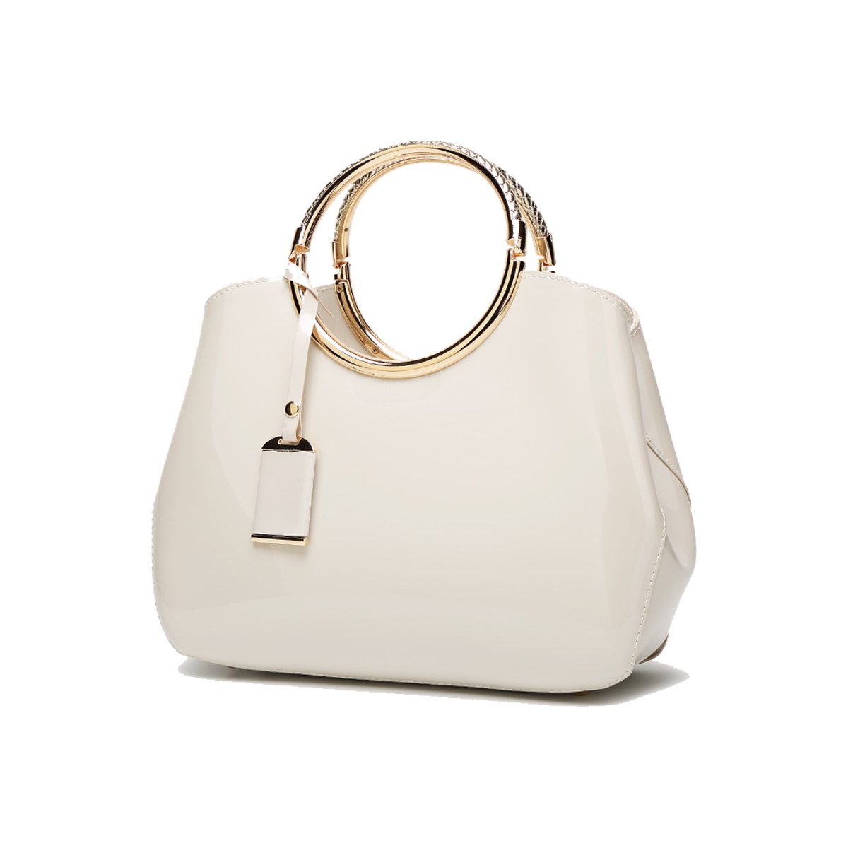Damen Handtasche Tasche Henkeltasche aus PU-Lackleder Hochzeitstasche Schultertasche Umhängetasche für die Hochzeit Abend Taschen EINWEG