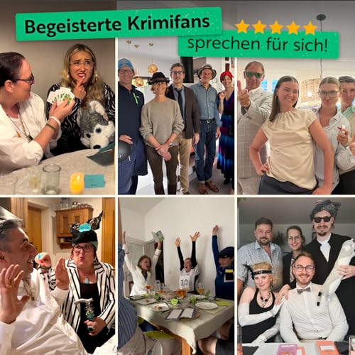 Gourmet Criminelle® Krimidinner für zuhause | 8 bis 10 Personen | Mysteriöser Mordfall für Deine Dinnerparty [Spielzug mit Mord] – Ansicht 6