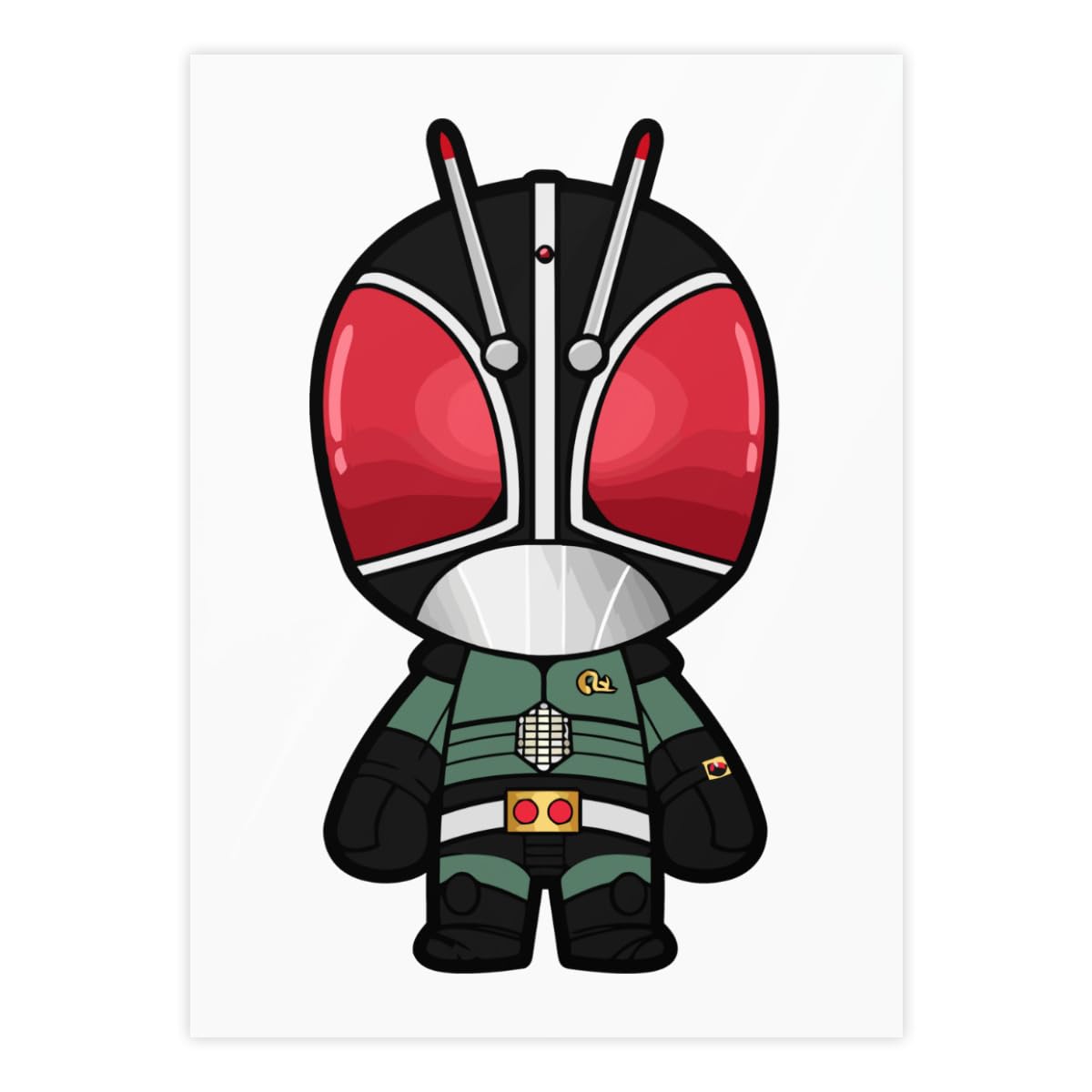Amazon.co.jp: ステッカー 仮面ライダーBlack RX PVC 防水シール