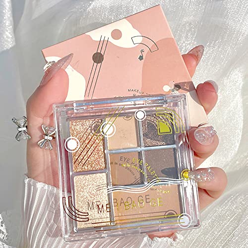 2Pcs 14 Colors Dark Brown Nude Korean Eyeshadow Makeup Palettes Matte,Neutral Natural Highly Pigmented Waterproof Eye Shadow Palette For Blue Brown Eyes,Korean Travel Small Eyeshadow Palette Products #TOP5