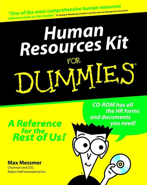 Human Resources Kit For Dummies Human Resources Kit For Dummies