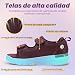 Imagen de FitVille Sandalias para Diabéticos Mujer Ancho Zapatos Ortopédicos Cierre con Hebilla Sandalias de Rehabilitación con Abertura para Pies Hinchados Rojo 42 EU Ancho