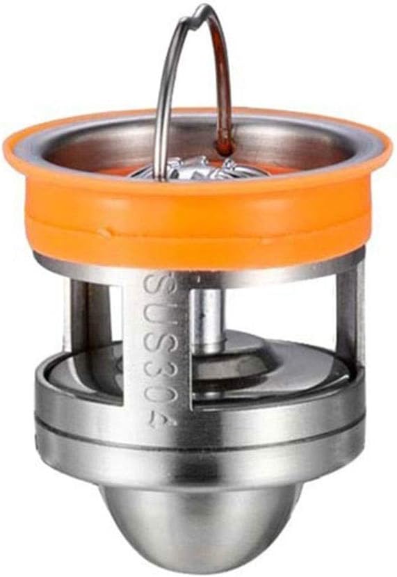 Bathroom Drain Stainless Steel Deodorant Floor Drain Core Sink Seal Drainer Deep Water Seal Cores Floor Strainer Plug Trap Odor(D)