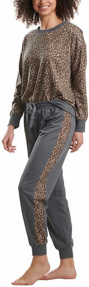 Splendid Women's 2 Piece Pajama Set (Lively Leopard, Medium) - Image 2