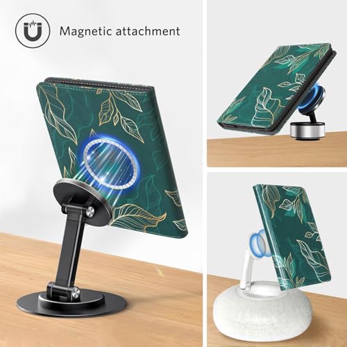 Image of CoBak Stand Case for 7 inch Kindle Paperwhite 12th Gen 2024 and Kindle Colorsoft with Hand Strap - Compatible with iPhone MagSafe, for Samsung /Belkin /Anker Wireless Charging Pads, Durable, Auto Sleep Wake