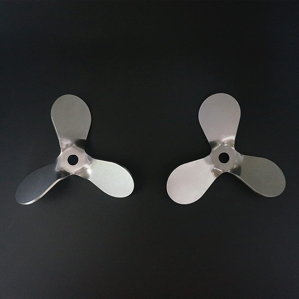Laborlaufrad mit hoher Scherung, 1 Stück Labor-Edelstahl, Durchmesser 40 mm bis 120, dreiblättriger Propeller, dreiblättriges Paddel for Laborrührer, Mixer(5cm6mm press down)