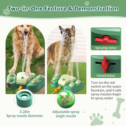 Fontaine à eau pour animaux extérieur : distributeur d'eau à pression pour jardin - 5
