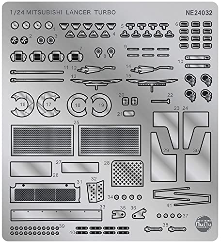 Mitsubishi Lancer Turbo 1985 Platz NE24032 pièces plastique maquette voiture rallye 1/24