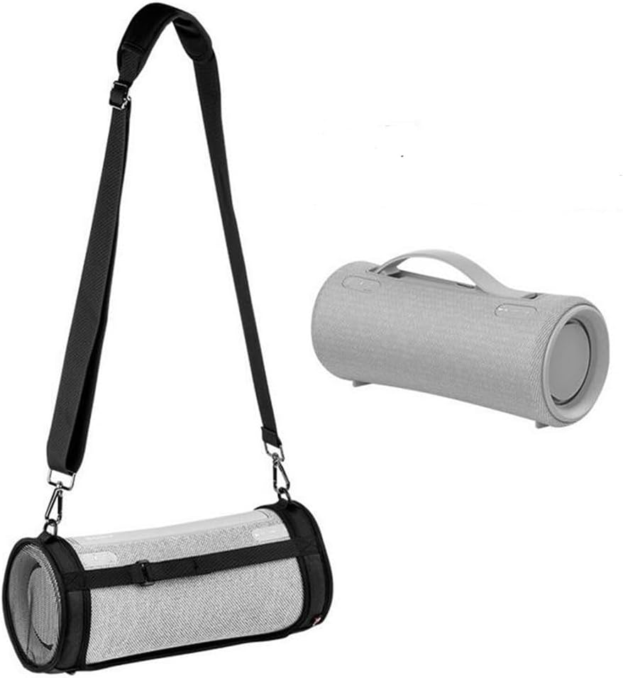 Travel Portable Case Organizer Sleeve for SONY SRS-XG300 Bluetooth Speaker，Two Sides Mesh Covers Case Protective Cover with Shoulder Strap
