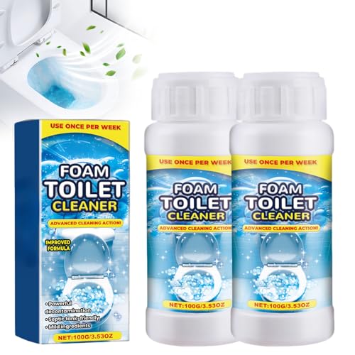 WC Acción Total Limpiador para Inodoro, Limpiador para WC, Cleaning Block Inodoro, Producto de Limpieza Súper Potente con Activo Descalcificador, 3 en 1 Limpieza Profunda, Desodorante Y Antical (2)