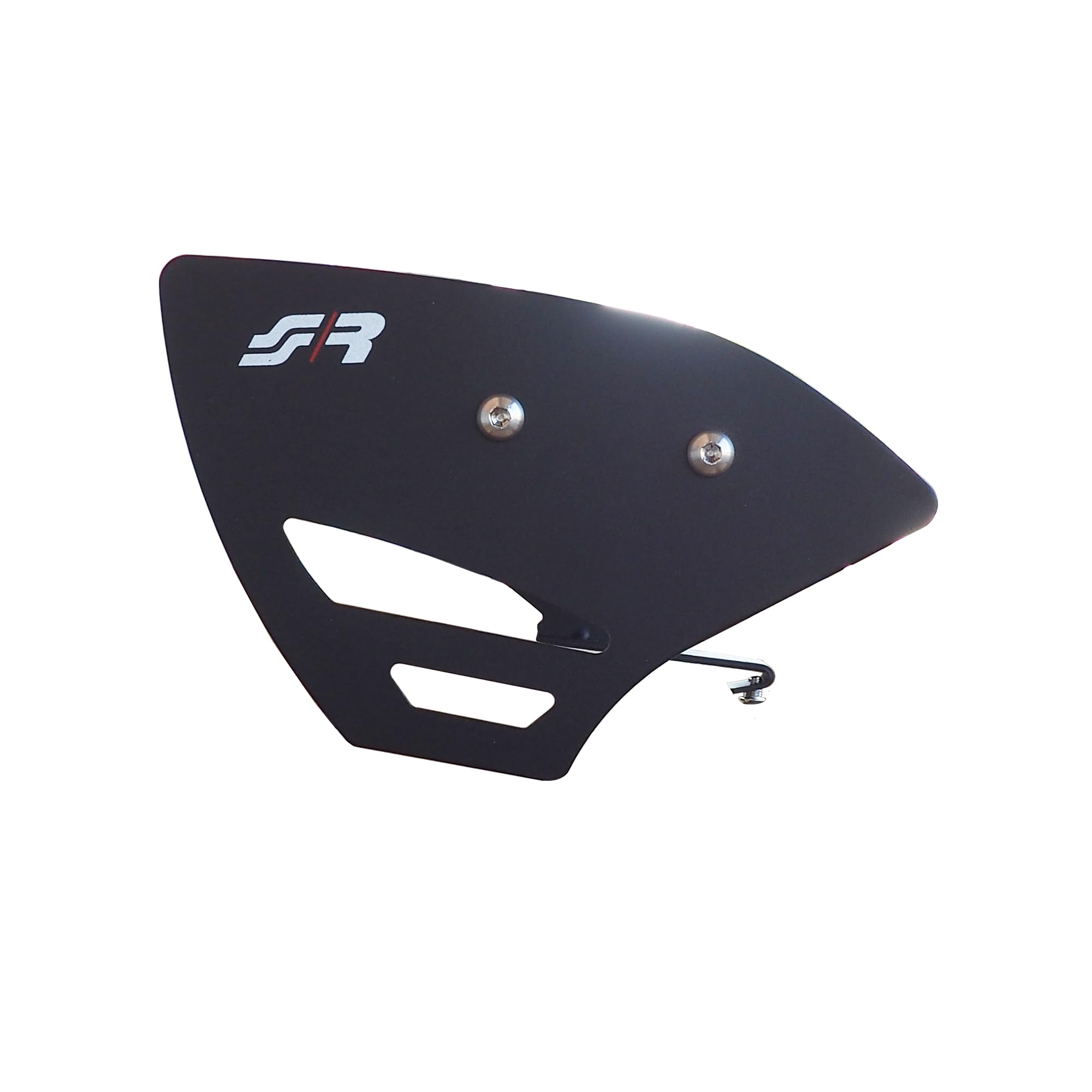 Simoni Racing SPA/1A Alettone da Tetto Mistral Spoiler Posteriore per Auto Universale, Alettone Ala Singola in Alluminio Nero