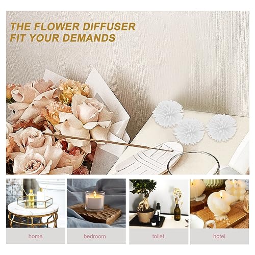 100 piezas difusor de aromaterapia con flores para auto y espacios miniatura 2