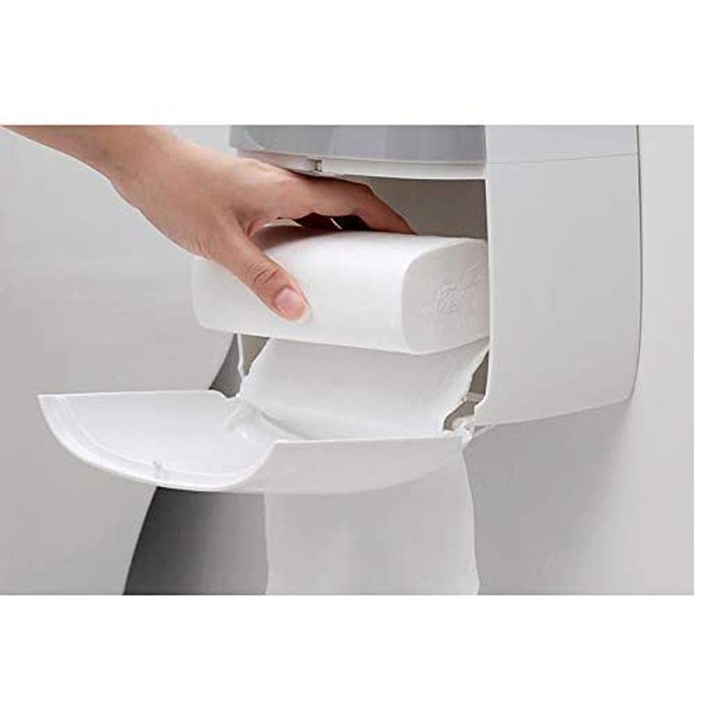 NEECS Porta Carta igienica, Porta fazzoletti autoadesivi da Parete in plastica per Bagno