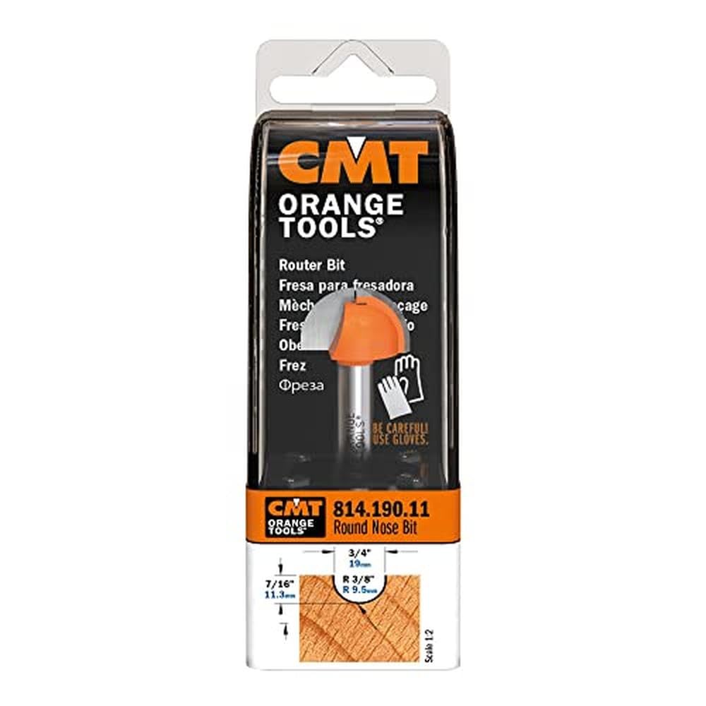 CMT Orange Tools 914.095.11 - Fresa radio convexo hm s 8 d 9.5 r 4.75