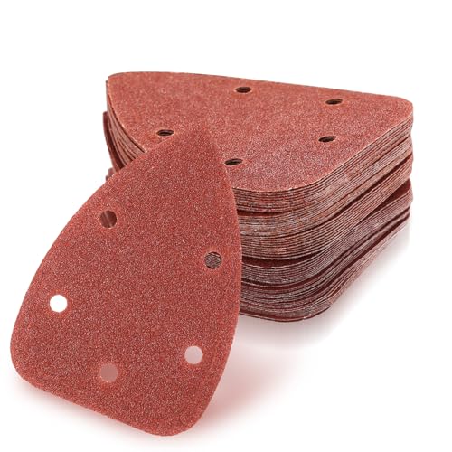 60Stk für Deltaschleifer Schleifpapier Dreieckschleifer 6...