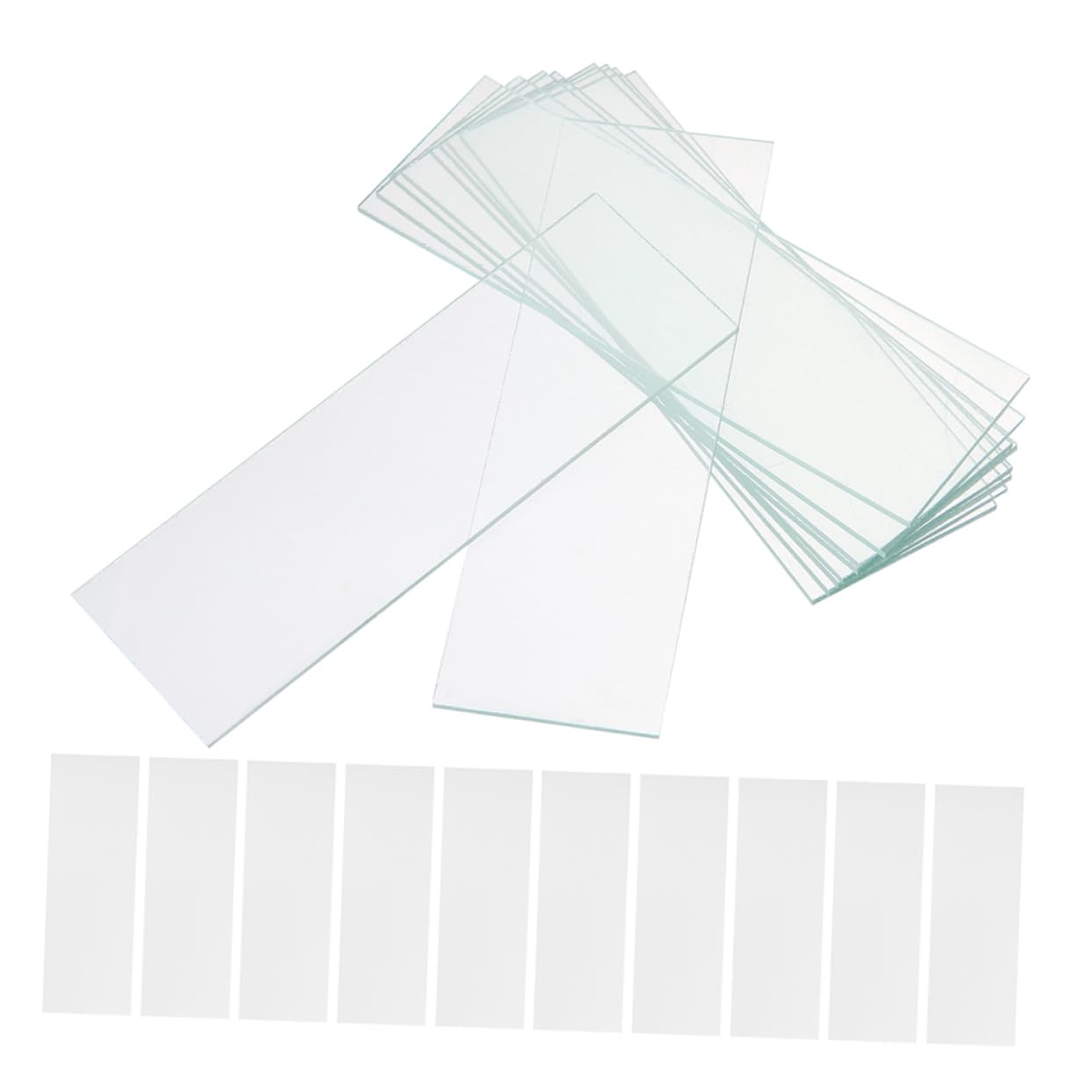 KICHOUSE 50pcs Laboratory Supplies Microscope Slides for Cell Sample Glass Laboratory Microscope Slides Glass Slides for Microscope