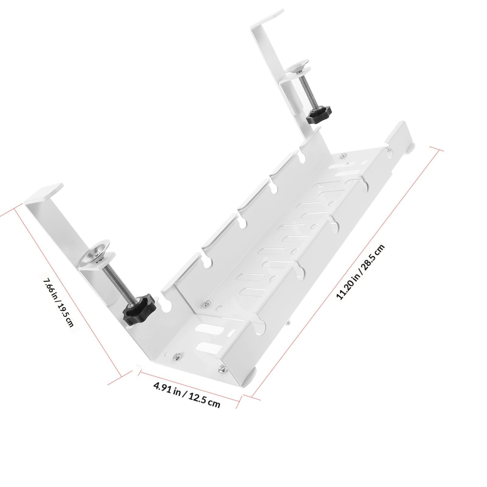 Kabelorganisator unter Schreibtisch für USB Hubs und Ladekabel